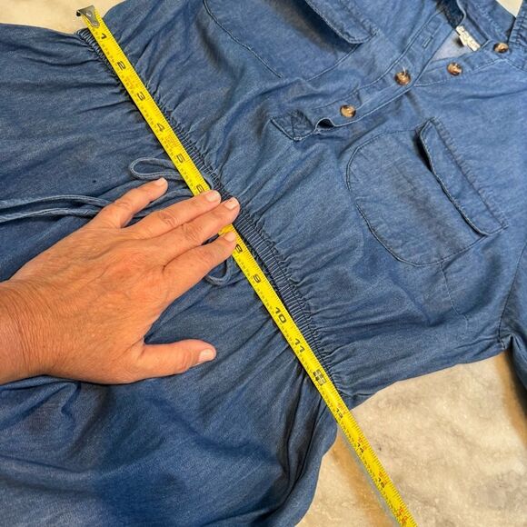 Speed Limit MPH Denim Mini Dress. Size Medium - Picture 11 of 14